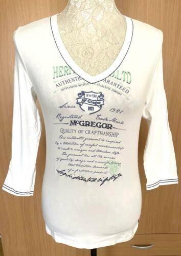 Mc Gregor top maat S, Kleding | Dames, Tops, Zo goed als nieuw, Maat 36 (S), Wit, Lange mouw, Ophalen of Verzenden