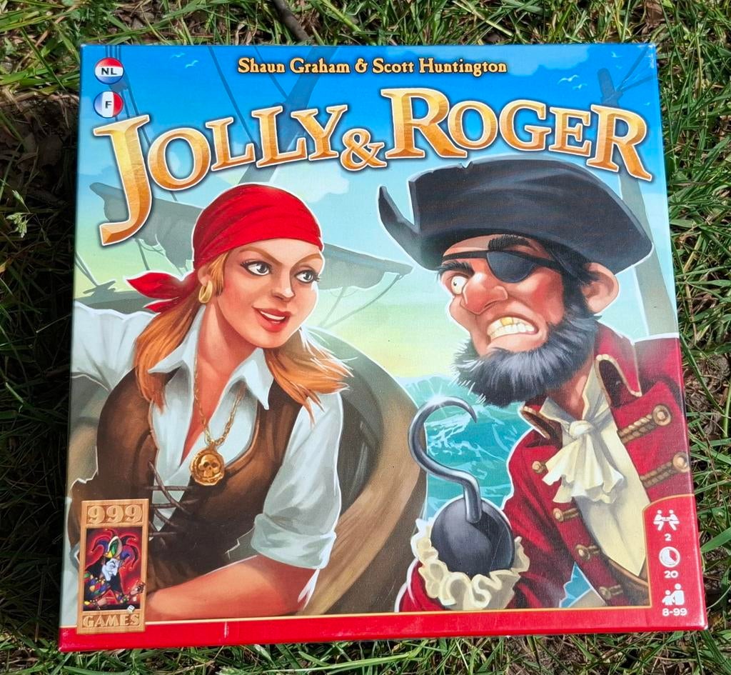 Jolly & Roger Bordspel - Piratenavontuur, Een of twee spelers, Ophalen of Verzenden, Zo goed als nieuw, 999 Games