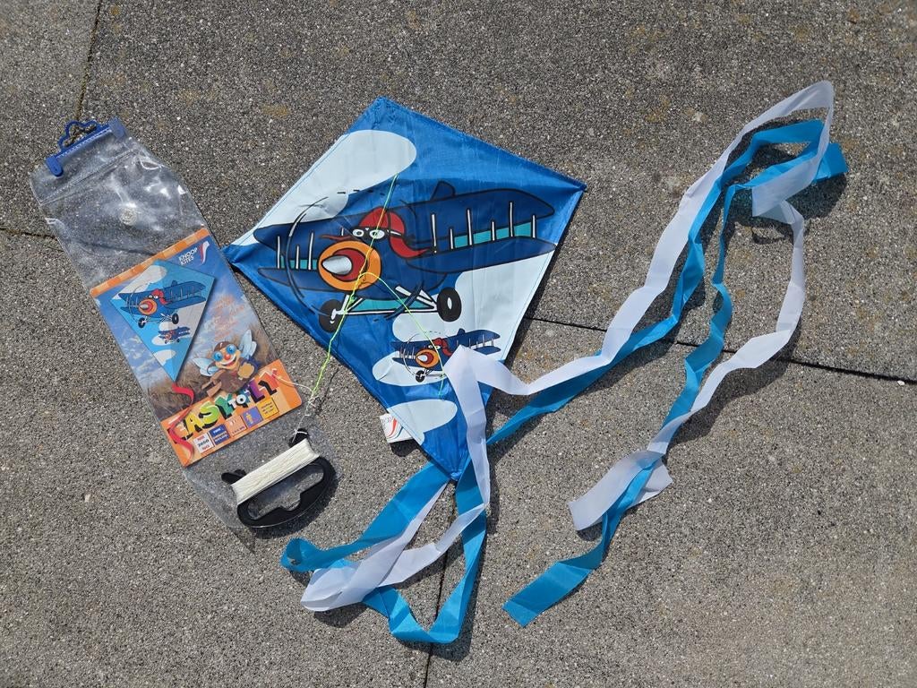 Leuke vlieger voor kleine kinderen - vliegtuig design, Ophalen of Verzenden, Gebruikt, Eenlijns, Vlieger