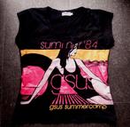 Vintage GSUS t-shirt zwart met summer print maat XL, Zwart, Ophalen of Verzenden, Korte mouw, Gedragen