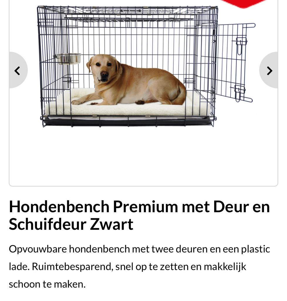 Hondenbench 106x70x76, Ophalen, Zo goed als nieuw