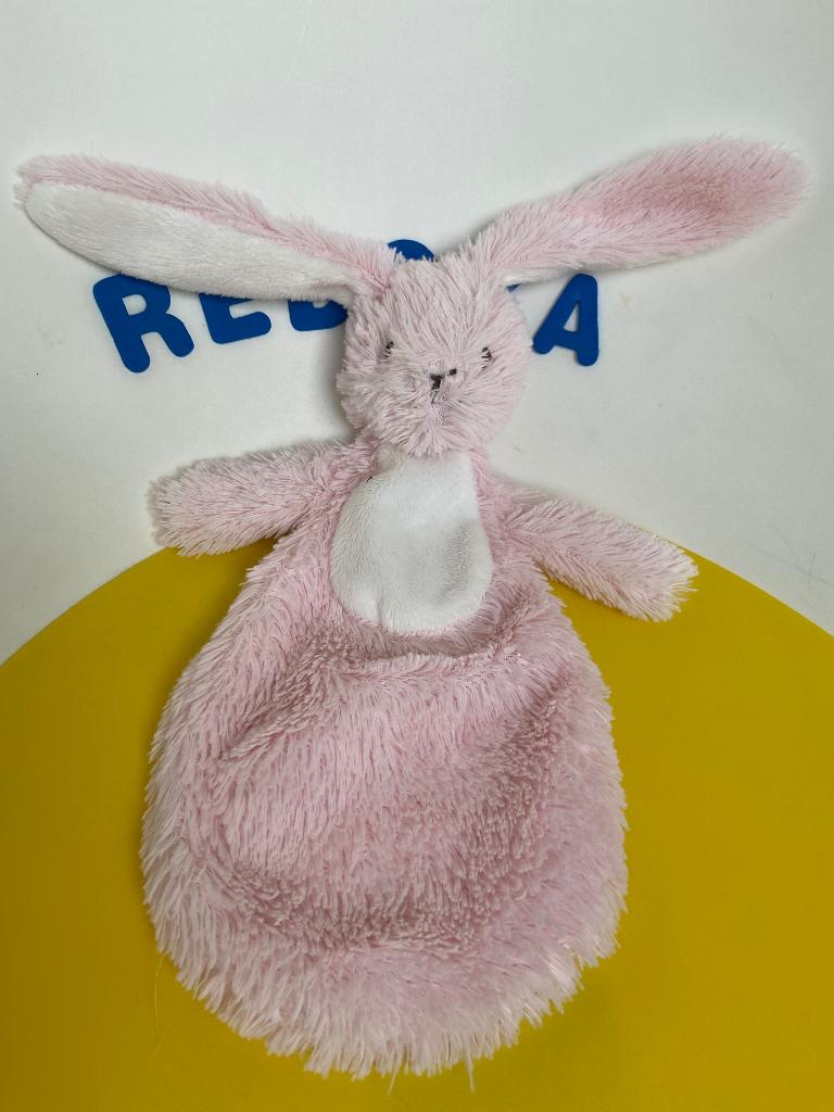 190 Happy horse blokker doekje konijn roze, Kinderen en Baby's, Speelgoed | Knuffels en Pluche, Ophalen of Verzenden, Zo goed als nieuw