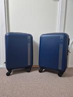 2x Blauwe Reiskoffer - Handbagage formaat, Sieraden, Tassen en Uiterlijk, Tassen | Reistassen en Weekendtassen, Ophalen, Wieltjes