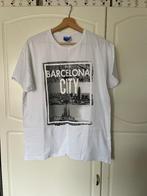 Wit shirt Barcelona M, Onbekend, Maat 48/50 (M), Wit, Ophalen of Verzenden