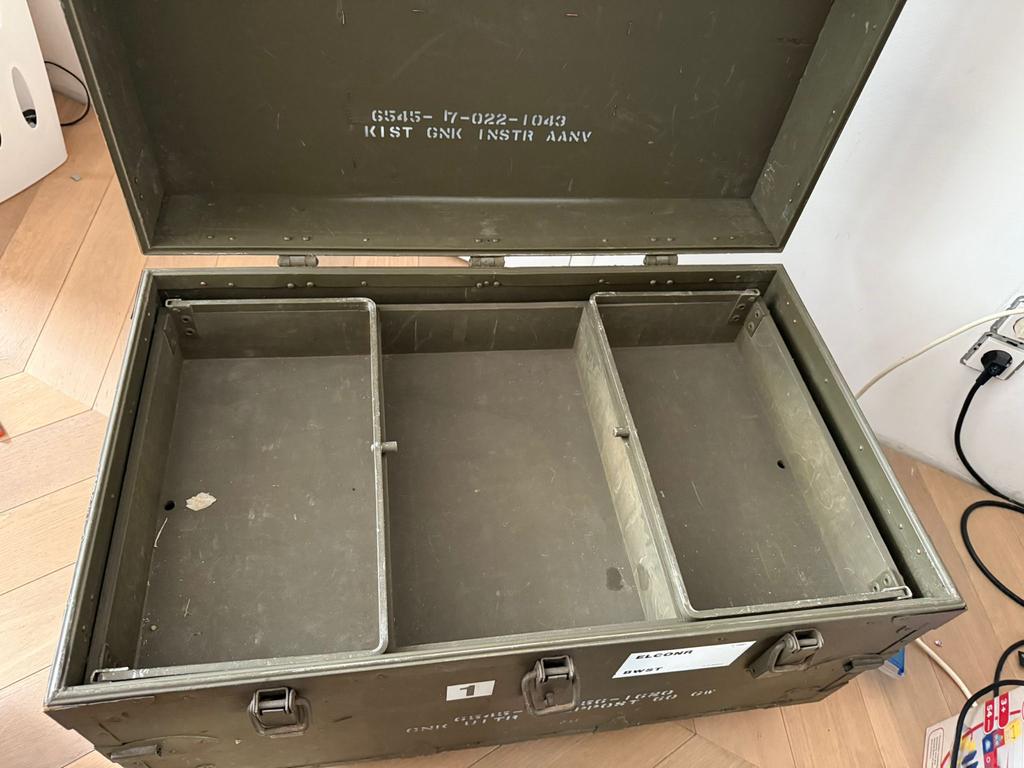 Legerkist op wielen - Militaire opbergkist, Ophalen, Landmacht, Overige gebieden, Kist of Geocache