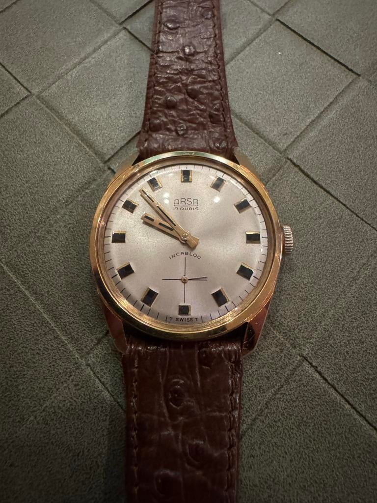 ARSA 43462 Wehrmachtswerk Handopwind Horloge, Overige merken, Overige materialen, Met bandje, Polshorloge