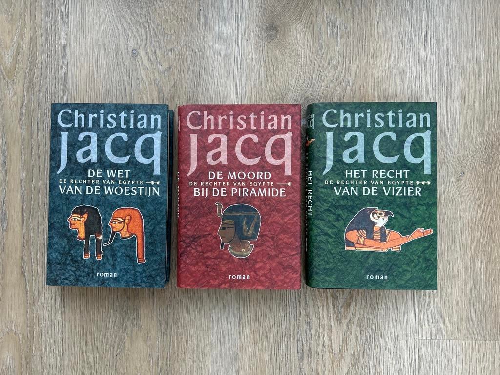 Christian Jacq - De Rechter van Egypte trilogie (3 boeken), Ophalen of Verzenden, Gelezen, Nederland