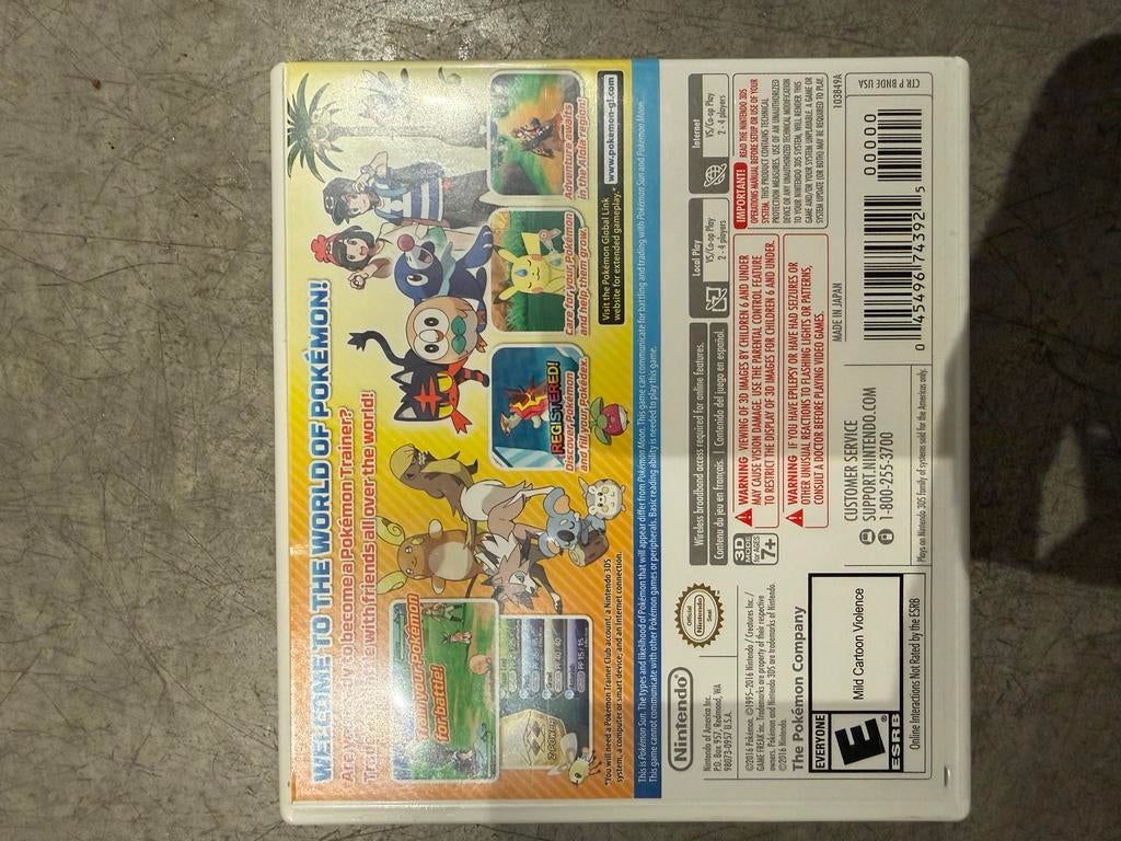 Pokémon Sun Nintendo 3DS zie omschijving, Online, Gebruikt, 1 speler, Ophalen of Verzenden