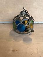 Vintage Brutalist lamp met gekleurd glas, Antiek en Kunst, Antiek | Lampen, Ophalen