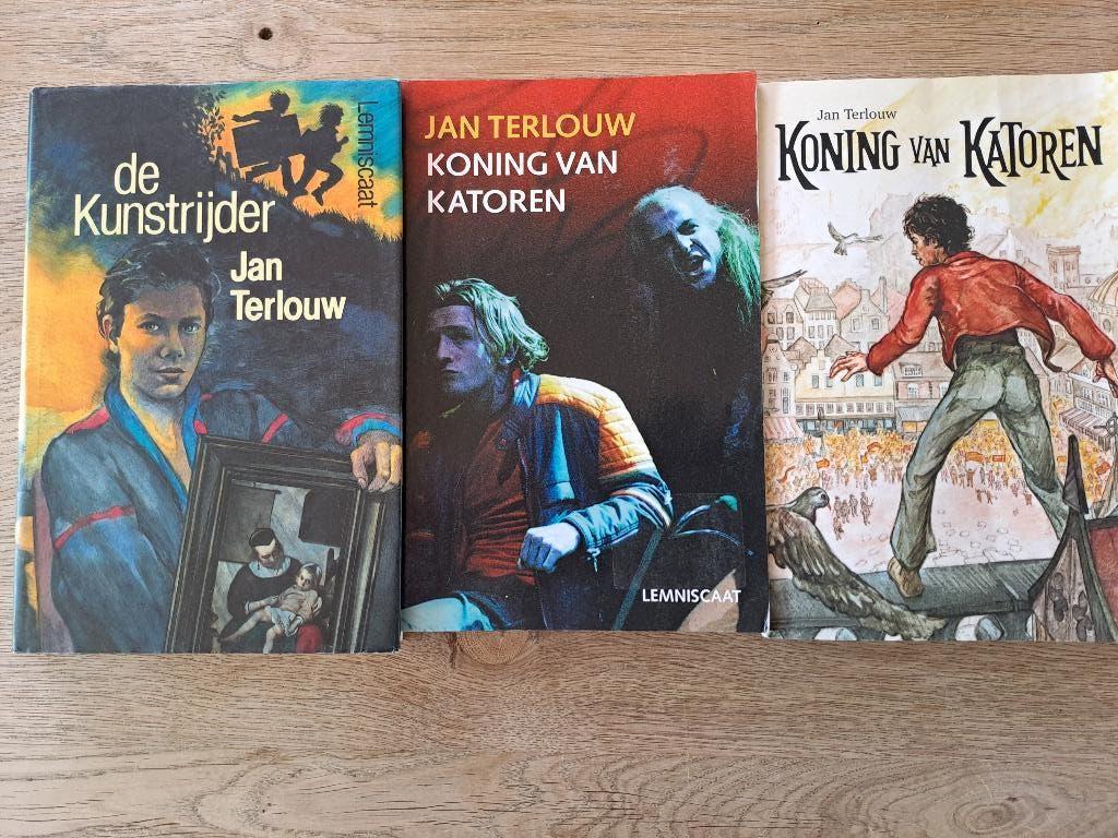 JAN TERLOUW. 3 BOEKEN KONING VAN KATOREN 2 X.DE KUNSTRIJDER., Boeken, Ophalen of Verzenden, Gelezen, Jan Terlouw., Fictie