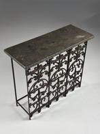 Gietijzer balkon sidetable hardsteen, Ophalen of Verzenden