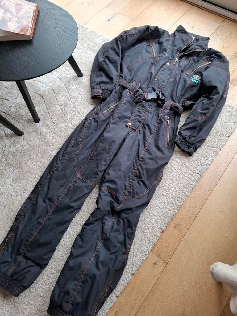 Retro Vintage Skipak Skioverall Maat L, Kleding | Dames, Wintersportkleding, Maat 42/44 (L), Ophalen of Verzenden, Vintage, Gedragen