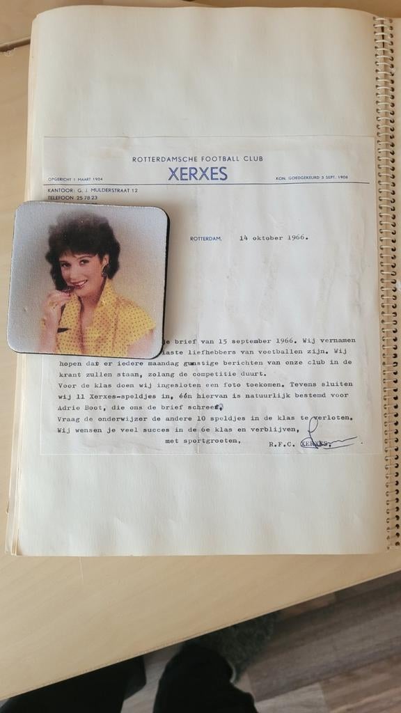 Xerxes brief, Ophalen of Verzenden, Gebruikt, Overige binnenlandse clubs, Overige typen