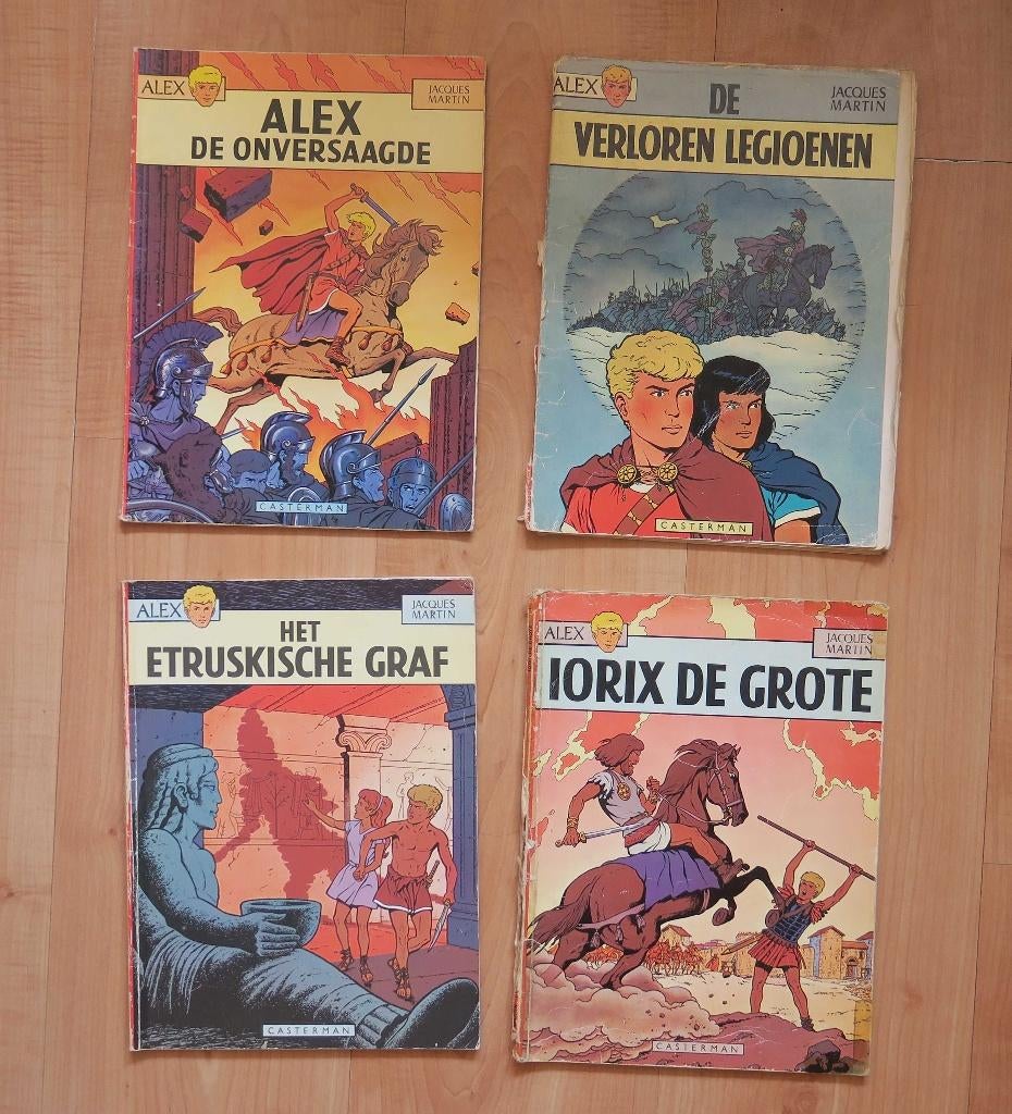 Alex 4 stripboeken aangeboden Romeinse Rijk Jacques Martin, Gelezen, Ophalen of Verzenden, Casterman, Meerdere stripboeken