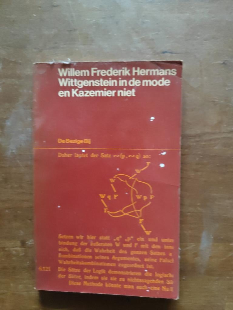 Wittgenstein in de mode en Kazemier niet, Ophalen of Verzenden