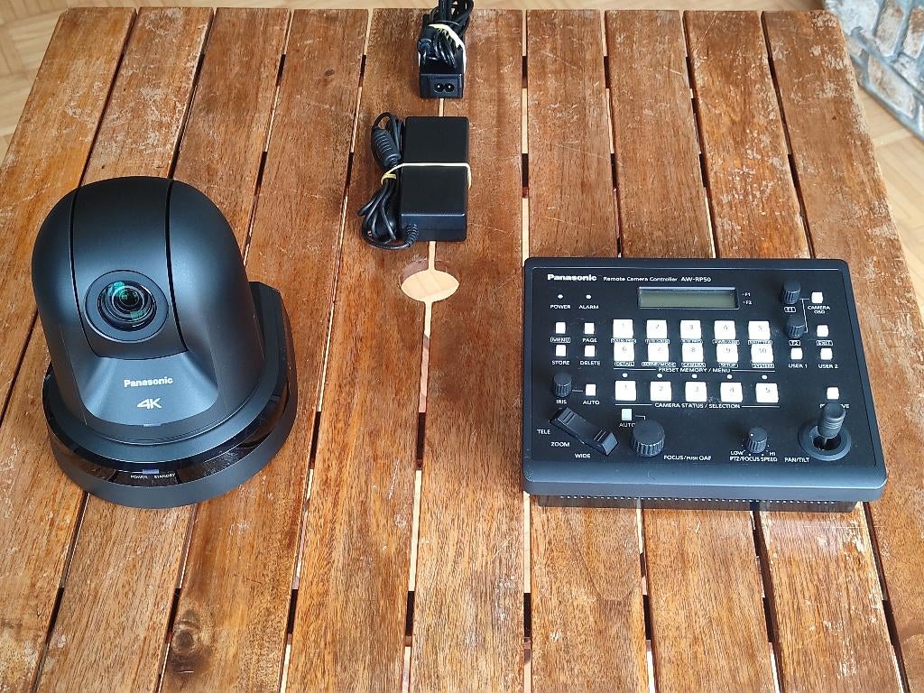 Panasonic AW UE50 Streaming 4K PTZ Camera + RP50 Controller, Verzenden, Zo goed als nieuw