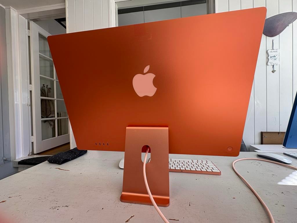 Apple iMac 24 inch M1 1TB SSD 16GB RAM Oranje, Computers en Software, Apple Desktops, Ophalen, SSD, IMac, Zo goed als nieuw