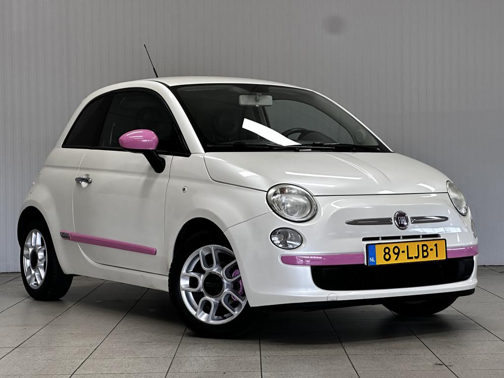 Fiat 500 1.2 Sport/ Automaat!/ Parelmoer wit!/ Half-Leder/ A, Euro 5, Gebruikt, 4 cilinders, Leder en Stof