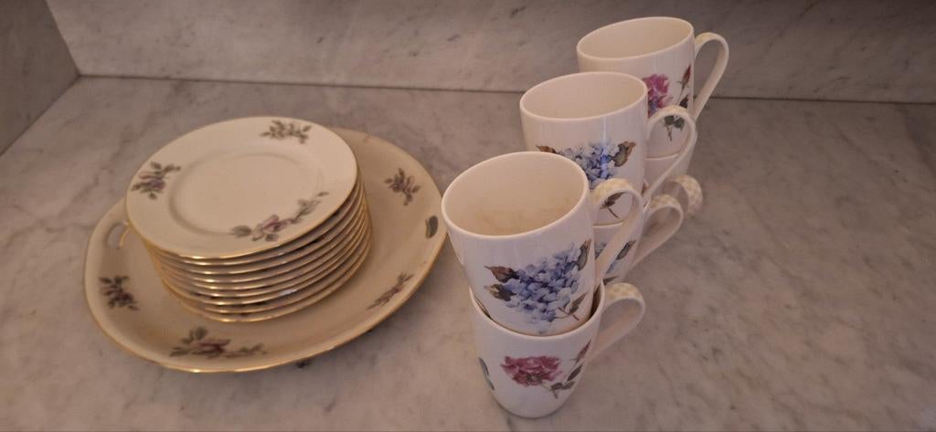 Servies en vla schotel, Ophalen of Verzenden