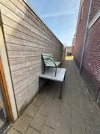 Tuinbankje met tafel gratis af te halen in Katwijk, Tuin en Terras, Ophalen, Gebruikt, Metaal