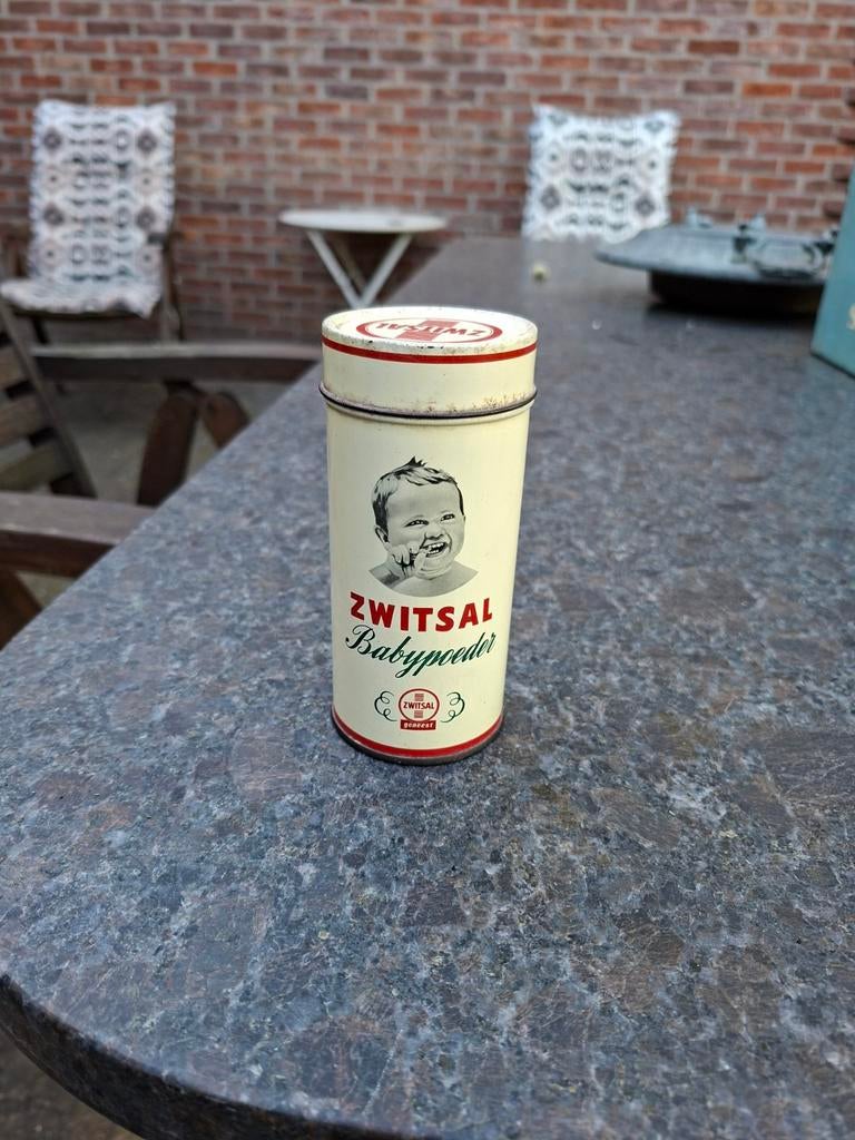 Oude zwitsal blik, Verzamelen, Ophalen, Gebruikt, Overige