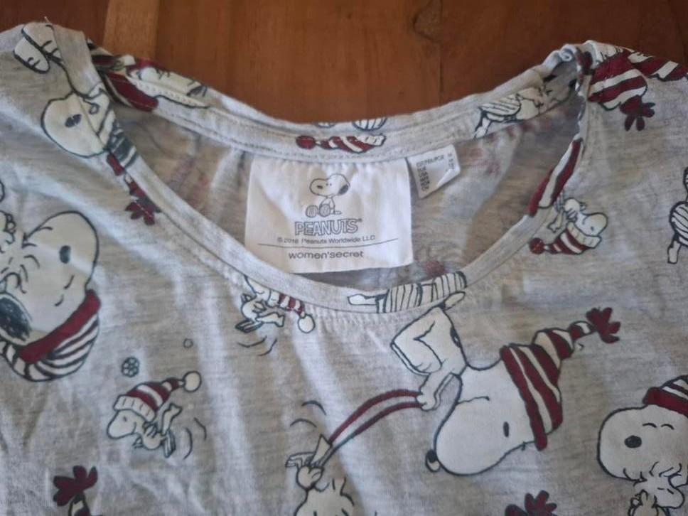 Snoopy Dames Pyjama Shirt Maat M - Zo goed als nieuw, Peanuts, Ophalen of Verzenden, Zo goed als nieuw, Maat 38/40 (M)