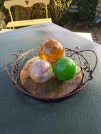 Grote afmeting smeedijzeren schaal, leuk voor pompoenen., Ophalen, Zo goed als nieuw, Rond, Glas