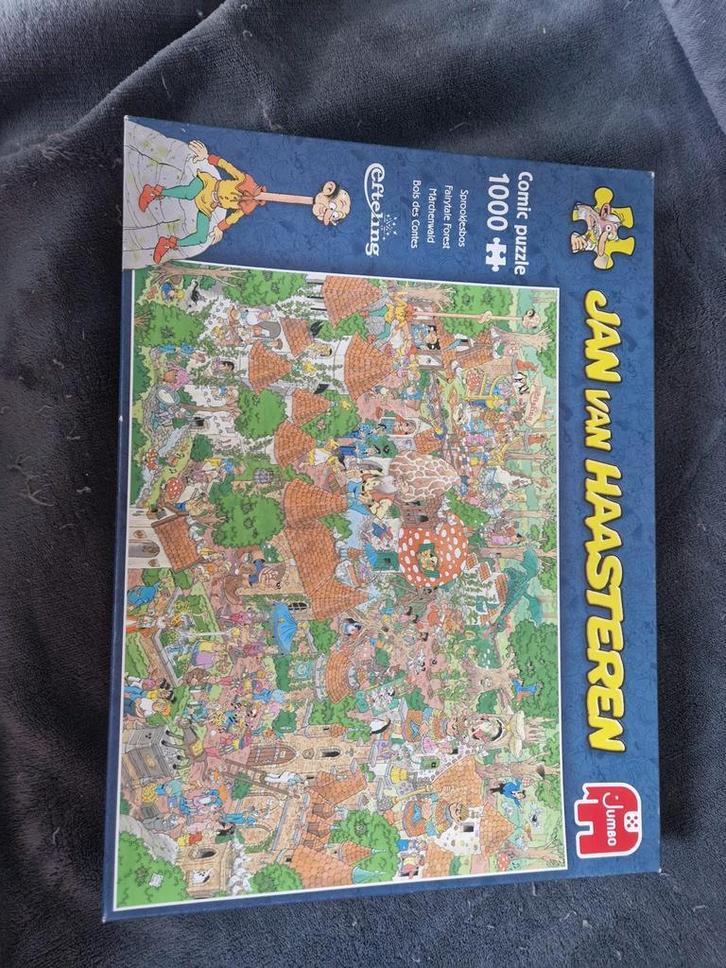 Jan van Haasteren Sprookjesbos 1000 stukjes Efteling, Hobby en Vrije tijd, Denksport en Puzzels, Gebruikt, Legpuzzel, 500 t/m 1500 stukjes