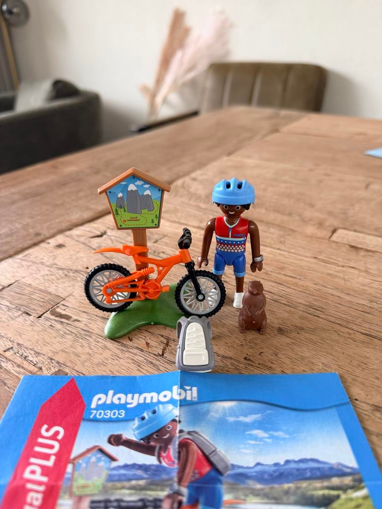 Playmobil Special Plus 70303 - Mountainbiker, Ophalen of Verzenden, Zo goed als nieuw, Complete set