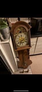 Antieke Friese Staartklok met Maanstand en Scheepstaferelen, Ophalen of Verzenden