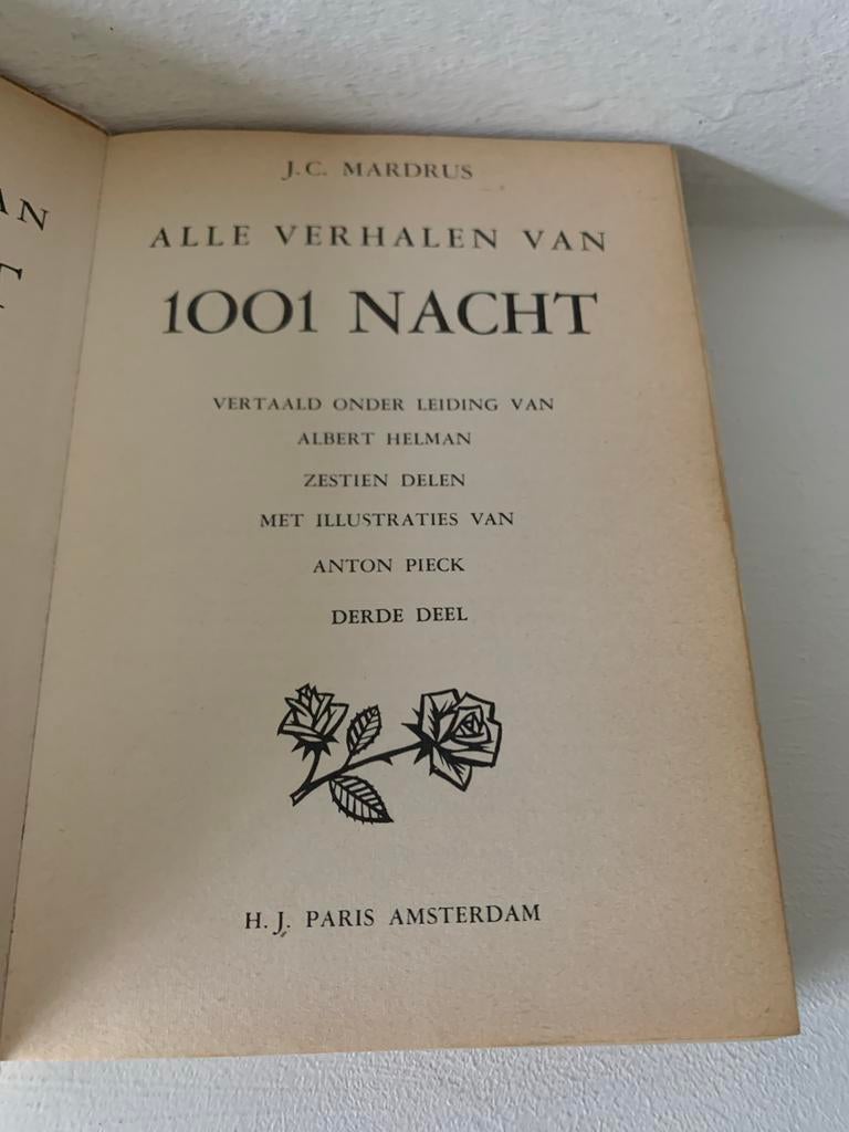 Alle Verhalen van 1001 Nacht - Deel 3 (Anton Pieck illustrat, Ophalen of Verzenden, Gelezen, Nederland