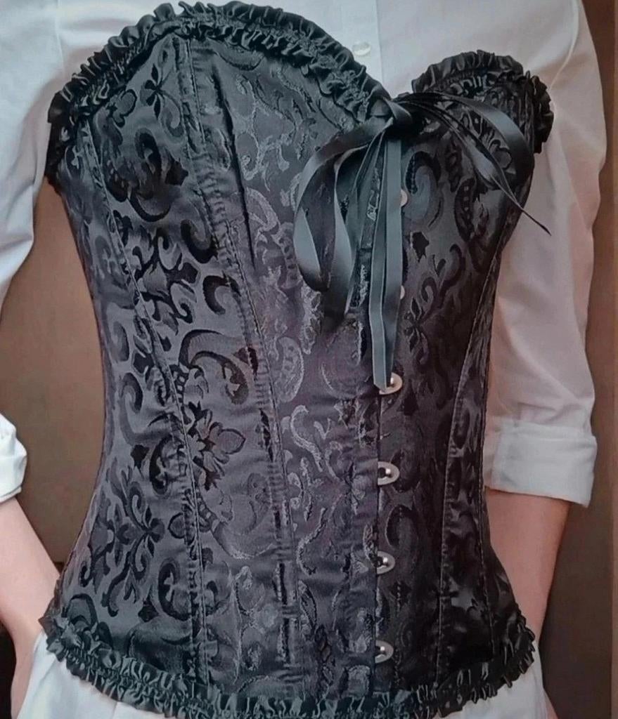 Zwart Victoriaans Korset/Bustier - Medium (GLOEDNIEUW), Kleding | Dames, Tops, Maat 38/40 (M), Zwart, Nieuw, Ophalen of Verzenden