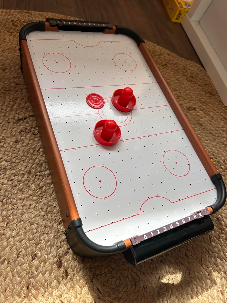 Tafel Airhockey Spel - Compact en Compleet, Een of twee spelers, Ophalen, Gebruikt