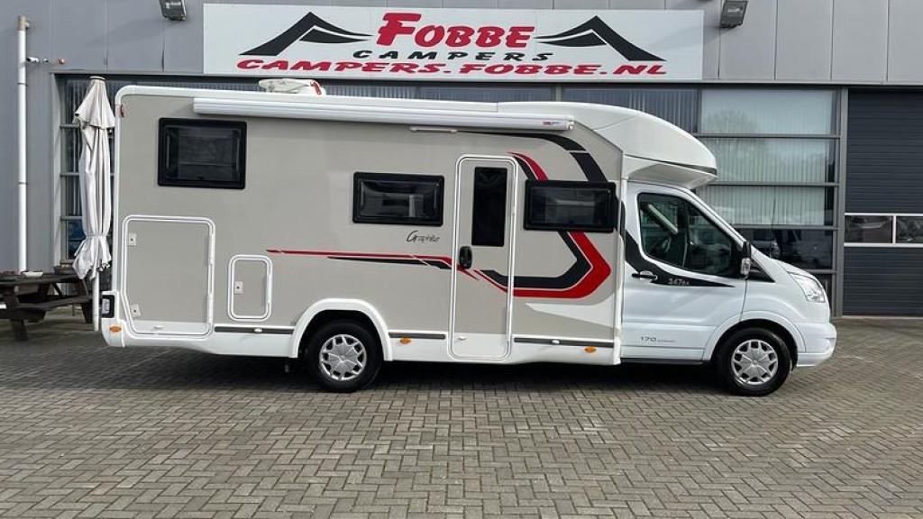 Automaat 170pk Enk. bed|Hefbed Challenger Graphite 347GA 19, Caravans en Kamperen, Campers, Automaat, Ford, Bedrijf, Diesel