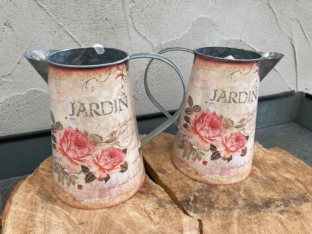 FLOWERPOT BROCANTE SCHENKKAN DECORATIE ROZEN 19 cm NIEUW, Ophalen of Verzenden
