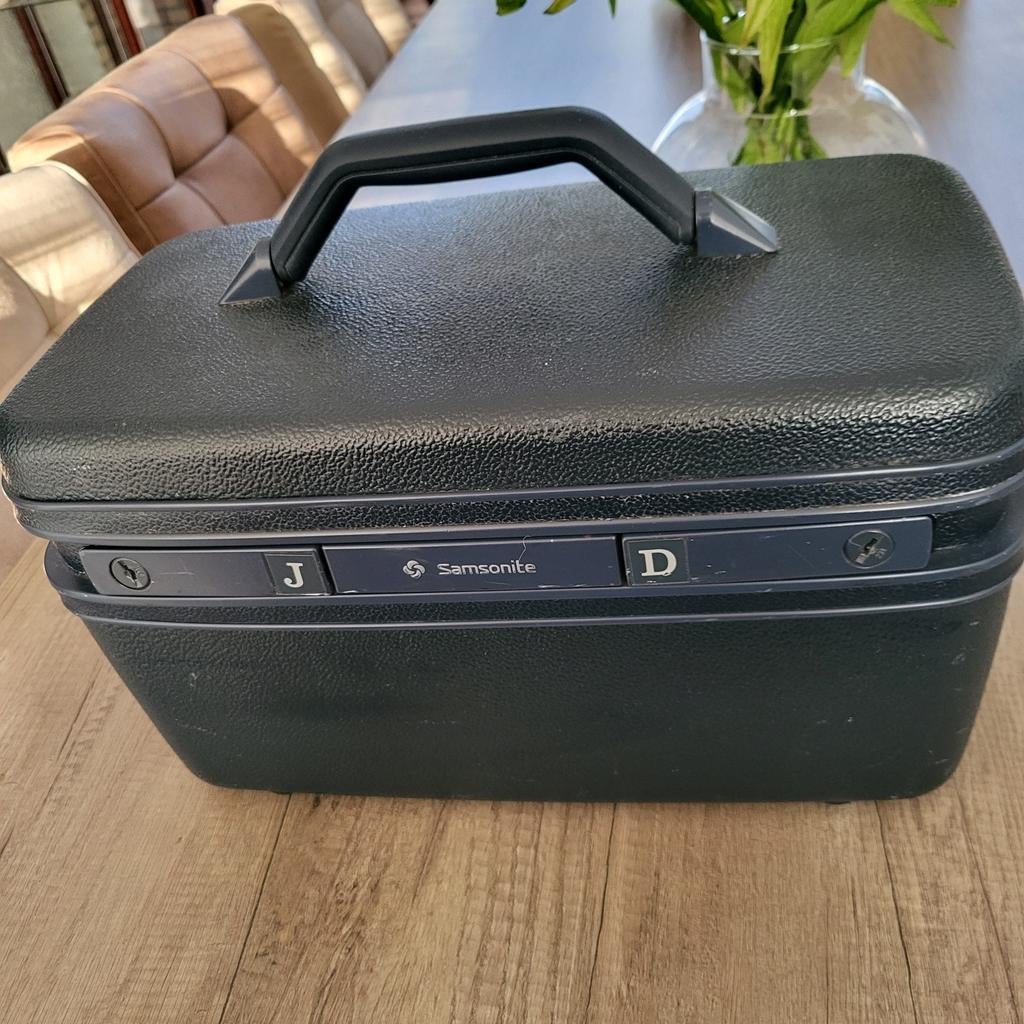 Samsonite Beauty Case - Donkerblauw, Sieraden, Tassen en Uiterlijk, Beautycases, Ophalen of Verzenden, Gebruikt