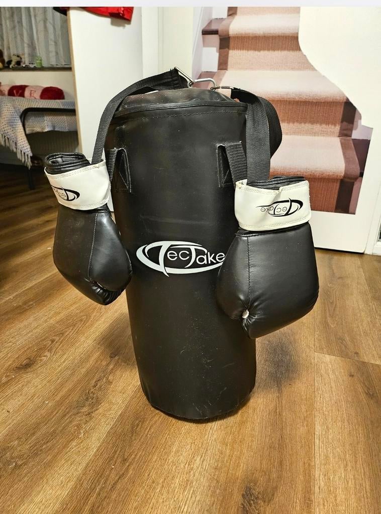 Tectake Bokszak met Handschoenen + Plafondbevestiging, Ophalen of Verzenden, Zo goed als nieuw, Bokszak