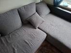 Grijze hoekbank met slaap functie em chaise longue, Ophalen, Gebruikt, Stof, Modern