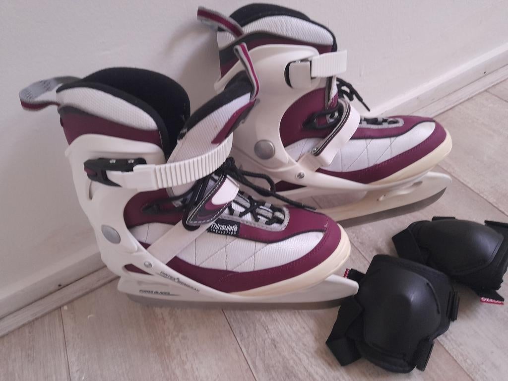Verstelbare schaatsen met Thinsulate isolatie en beschermers, Ophalen of Verzenden, Gebruikt, Overige typen, Overige merken