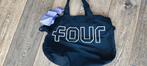Zwarte Schoudertas FOUR, Sieraden, Tassen en Uiterlijk, Tassen | Damestassen, Ophalen of Verzenden, Gebruikt, Zwart, Schoudertasje