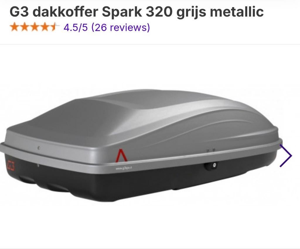 G3 dakkoffer en G3 dakdragers, Auto diversen, Dakkoffers, Ophalen, Zo goed als nieuw