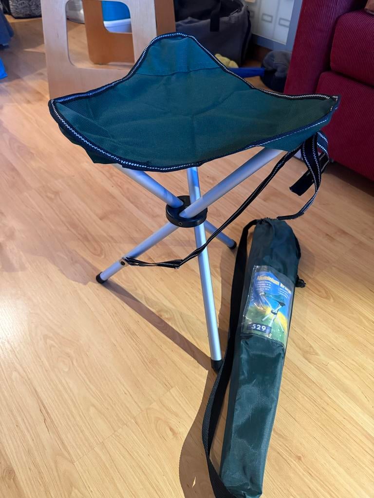 Aluminium krukje, Caravans en Kamperen, Ophalen of Verzenden, Gebruikt, Campingstoel