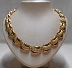 Prachtig goudkleurig vintage collier jaren 60 nr.2224, Sieraden, Tassen en Uiterlijk, Kettingen, Verzenden, Zo goed als nieuw
