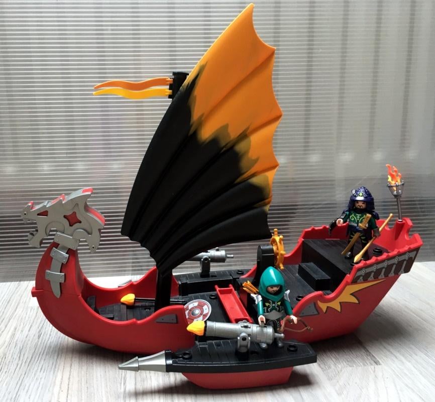 Playmobil 5481 Drakenslagschip, Kinderen en Baby's, Speelgoed | Playmobil, Gebruikt, Complete set, Ophalen of Verzenden