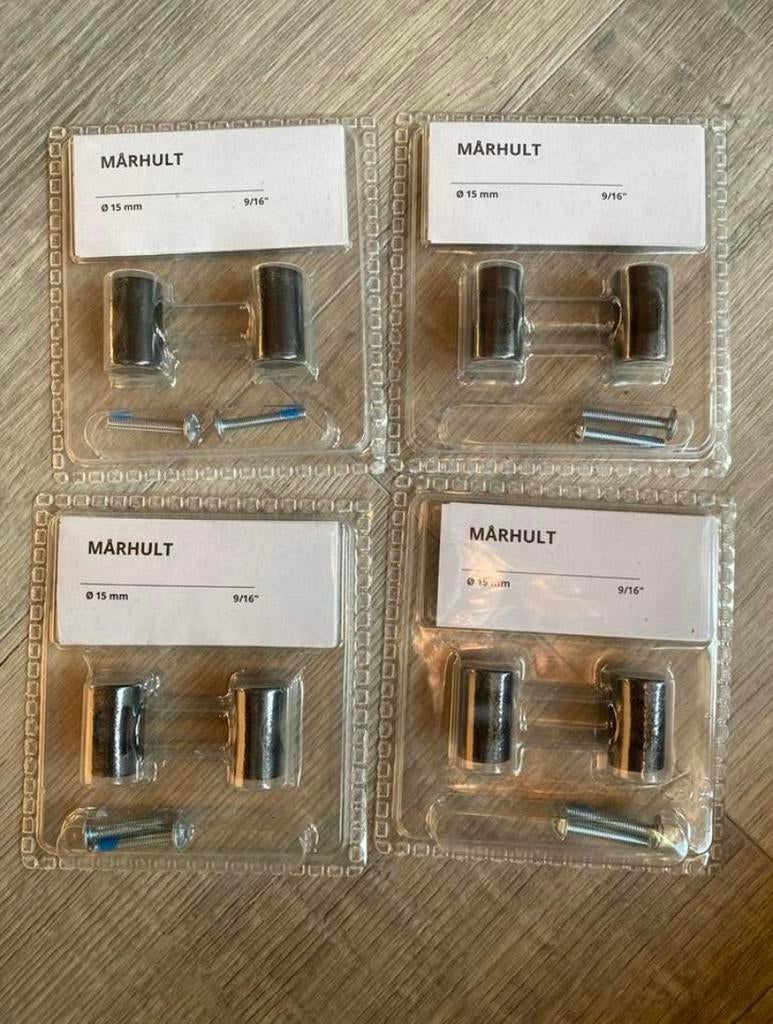 4x IKEA MÅRHULT kastknoppen Ø 15 mm - Nieuw in verpakking, Ophalen of Verzenden, Nieuw