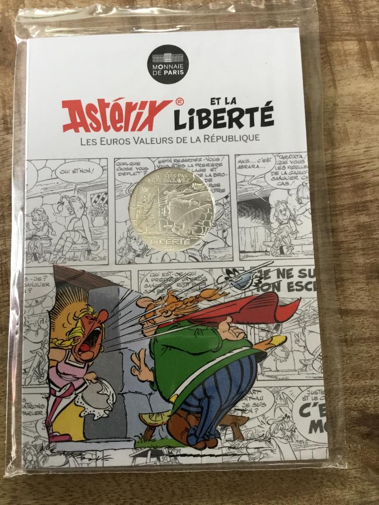 Frankrijk 10 euro Asterix et la liberte, Postzegels en Munten, Munten | Europa | Euromunten, Verzenden, Frankrijk, 10 euro, Zilver
