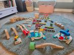 Mega houten treinbaan set! 146 Rails, treinen en accessoires, Ophalen of Verzenden, Gebruikt