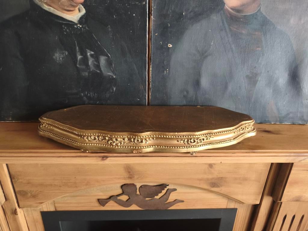 Oud Frans boudoir plateau schapenweide, Ophalen of Verzenden