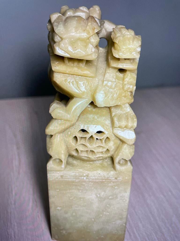 Chinees Shoushan (stempel) steen Foo Dog, Ophalen of Verzenden