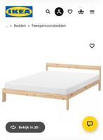 IKEA Neiden bedframe, Ophalen, Beige, Tweepersoons, 140 cm